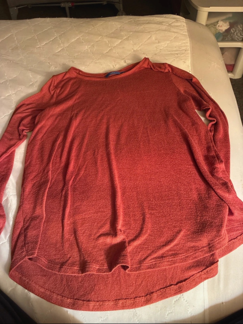 Apt. 9 Women's Scoop Neck Lightweight Rust Sweater